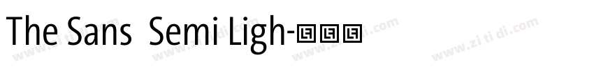 The Sans  Semi Ligh字体转换